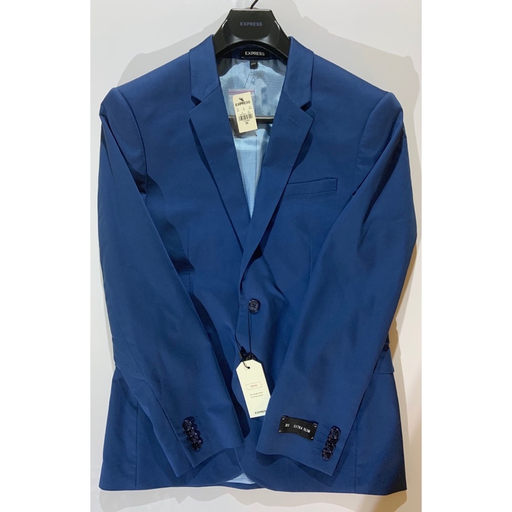 Express Dark Blue Suit Jacket